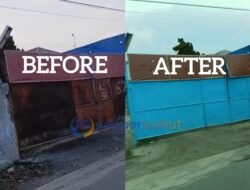 Paska Ramai Diberitakan, Gudang Dugaan Pengoplosan Gas Subsidi di Tanjung Morawa Ganti Warna Gerbang, Ada Upaya Kamuflase?